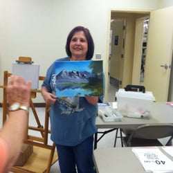 Hobby Lobby - Instructor Linda Gail  teaches Bob Ross oil painting