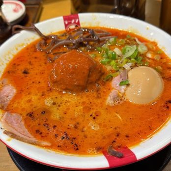Ramen Nagi - Spicy Red King, add seasoned egg. - Ramen Near Me - Palo Alto, California Ramen Nagi - Spicy Red King, add seasoned egg. - Ramen Near Me - Palo Alto, California