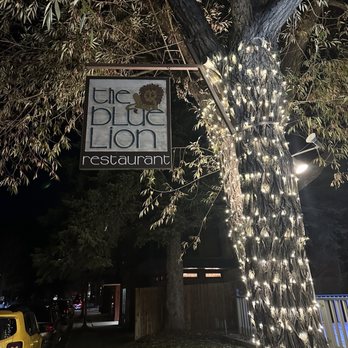 The Blue Lion - the sign for the restaurant - New American Near Me - Jackson, Wyoming