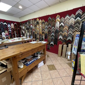 Lake View Art Supply - Framing area. - Art Supplies Near Me - Chicago, Illinois