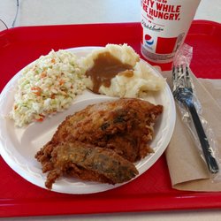 KFC - Buffet chicken, slaw, mashed