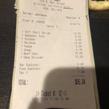 Sen Dai Sushi - Lunch for 2 adults 2 kids. - Japanese Near Me - Milpitas, California Sen Dai Sushi - Lunch for 2 adults 2 kids. - Japanese Near Me - Milpitas, California