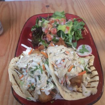 Fish Taco - Signature fish tacos - beer battered, aioli smeared goodness - Mexican Near Me - Bethesda, Maryland Fish Taco - Signature fish tacos - beer battered, aioli smeared goodness - Mexican Near Me - Bethesda, Maryland