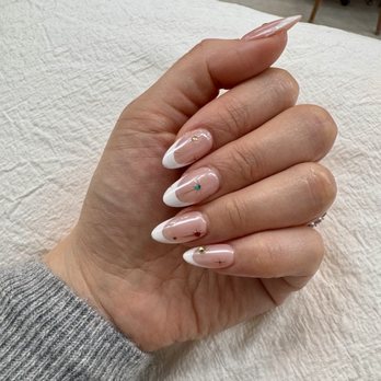 Milavu Nail Studio - Gel X in chrome French tips - Nail Salons Near Me - Orange, California Milavu Nail Studio - Gel X in chrome French tips - Nail Salons Near Me - Orange, California