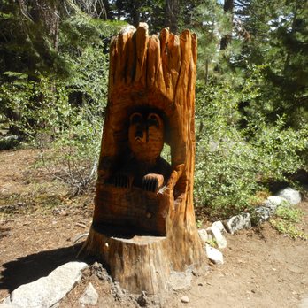 Kit Carson Lodge - wood sculpture - Hotels Near Me - Kit Carson, California