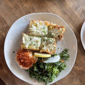 Sa-Tén - Canopy - Nori tama toast w/ kale salad & potato salad sides - Japanese Near Me - Austin, Texas