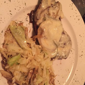 16 East - Smothered Chicken & Sautéed Cabbage. The bomb! - American Near Me - Cordele, Georgia