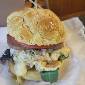Marathon Cafe - Ham and egg pineapple bun - Chicken Wings Near Me - Little Neck, New York