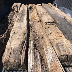 Lowe's Home Improvement - Reclaimed railroad ties - these are the "best" Lowe's had to offer. "Reclaimed" doesn't (or shouldn't) mean garbage.