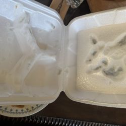 Star Wok - Burnt/ melted styrofoam plastic