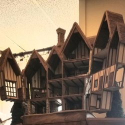 These 'half timber' doll houses are *so* cute. These are for 'display', not play.