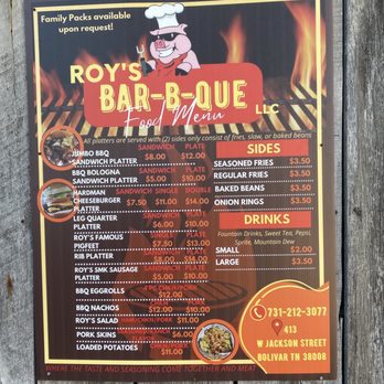 Richard's Bar-B-Q - Menu - Barbeque Near Me - Bolivar, Tennessee Richard's Bar-B-Q - Menu - Barbeque Near Me - Bolivar, Tennessee