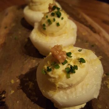 Juniper and Ivy - Deviled eggs ($18) - New American Near Me - San Diego, California Juniper and Ivy - Deviled eggs ($18) - New American Near Me - San Diego, California