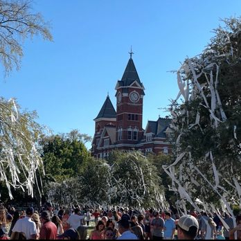 Jordan-Hare Stadium - Samford Hall from Toomer's Corner - Stadiums & Arenas Near Me - Auburn, Alabama Jordan-Hare Stadium - Samford Hall from Toomer's Corner - Stadiums & Arenas Near Me - Auburn, Alabama