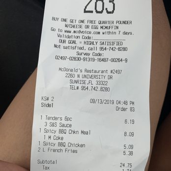 McDonald's - Price of this burger. 5.09 - Burgers Near Me - Sunrise, Florida McDonald's - Price of this burger. 5.09 - Burgers Near Me - Sunrise, Florida