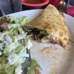 Puerto Vallarta - This was the fajita quesadilla. It was so good. I forgot to take pictures before I started eating.