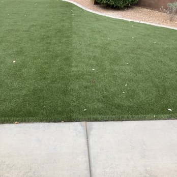 GrowPro Landscaping and Maintenance - So 2 different colors of turf here. They say it's the same run of material. I'm not accepting that. Sorry. - Landscaping Near Me GrowPro Landscaping and Maintenance - So 2 different colors of turf here. They say it's the same run of material. I'm not accepting that. Sorry. - Landscaping Near Me
