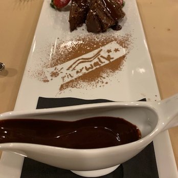 Riverwalk Restaurant - Flourless Chocolate Cake - Modern European Near Me - Bracebridge, Ontario