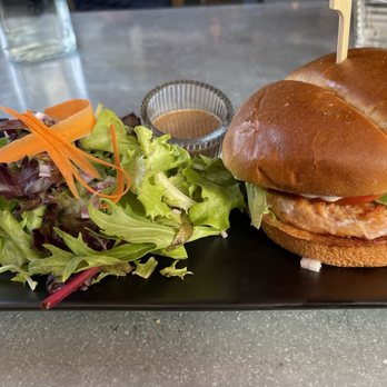 The Alchemy Lounge - Salmon Burger & Mixed Greens @ MacGregor's. - Lounges Near Me - Cannon Beach, Oregon The Alchemy Lounge - Salmon Burger & Mixed Greens @ MacGregor's. - Lounges Near Me - Cannon Beach, Oregon