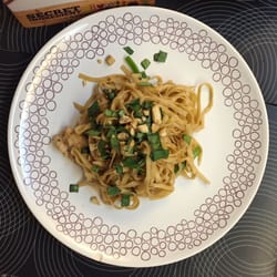 Secret Ingredient - Spicy sesame chicken & peanut noodles.