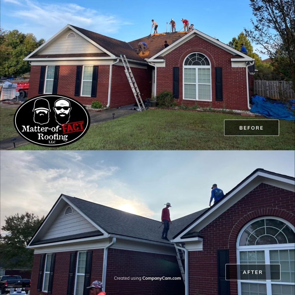 Slide of Matter-of-Fact Roofing