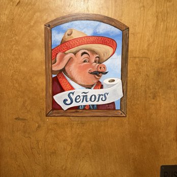Merry Piglets Mexican Grill - Men's room - Mexican Near Me - Jackson, Wyoming