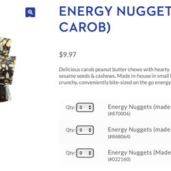 SunRidge Farms - Carob Energy Nuggets