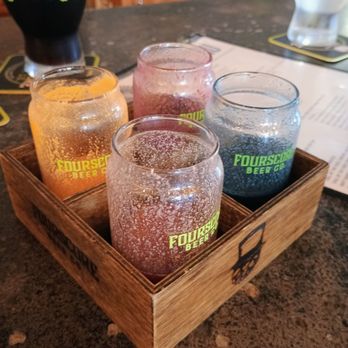 FourScore Beer Co. - 4 sours we tried. Very fruity. Almost like fruit smoothies. So good. - Breweries Near Me - Gettysburg, Pennsylvania