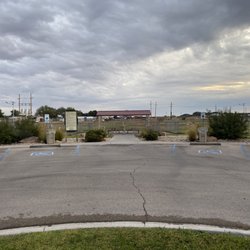 Del Norte Dog Park - View from roundabout entrance. Large dog area is to the right. 10/6/2022