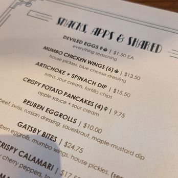 GATSBY - Menu - Cocktail Bars Near Me - Washington, DC, District of Columbia GATSBY - Menu - Cocktail Bars Near Me - Washington, DC, District of Columbia