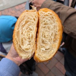 Cross section of croissant