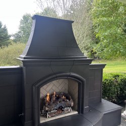 Platinum Landscape Management - Outdoor fireplace install in Galloway NJ