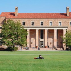 Norlin Library - Norlin Library's west entrance seen from Norlin Quadrangle.