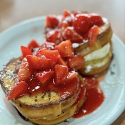 Denny's Restaurant - Berry stuffed French toast