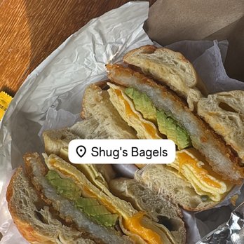 Shug's Bagels - Jalepeno cheddar bagel - Sandwiches Near Me - Dallas, Texas
