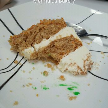 Mermaids Bakery - Yummy carrot cake. Icing was meh though - def not cream cheese. - Bakeries Near Me - Denver, Colorado Mermaids Bakery - Yummy carrot cake. Icing was meh though - def not cream cheese. - Bakeries Near Me - Denver, Colorado