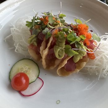 Oku - tuna tacos were good. not great. but very good. - Sushi Bars Near Me - Santa Barbara, California Oku - tuna tacos were good. not great. but very good. - Sushi Bars Near Me - Santa Barbara, California