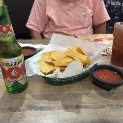 Jalisco Mexican Restaurant - Pre dinner chips and beer