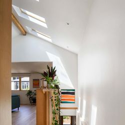 Fay Construction & Restoration - Potrero Hill remodel: living room and stairs