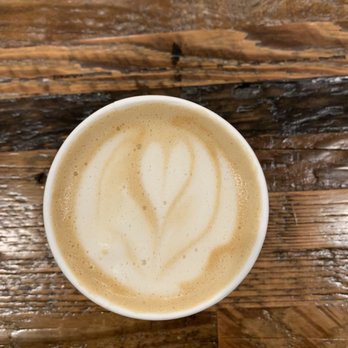 Lucky’s Coffee Roasters - my honey cinnamon latte, cute right? - Coffee Roasteries Near Me - Upland, California