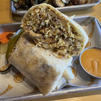 Mastiff Kitchen - La Mesa - Hungry man breakfast burrito $13 - Burgers Near Me - La Mesa, California Mastiff Kitchen - La Mesa - Hungry man breakfast burrito $13 - Burgers Near Me - La Mesa, California