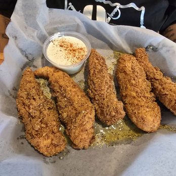 Wing Daddy's Sauce House - Lemon pepper boneless strips with ranch - Sports Bars Near Me - Corinth, Texas