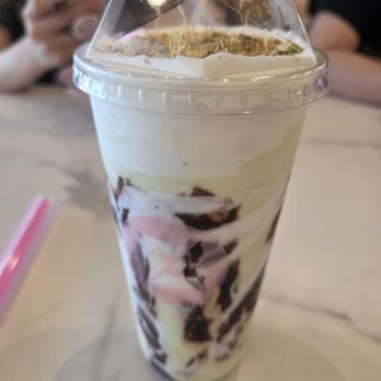 Nobibi - Dubai Chocolate Milk Frosty - Ice Cream & Frozen Yogurt Near Me - Fullerton, California