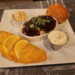 Ramblers Restaurant - 8.5 oz haddock was only $19.99 unbelievable food.