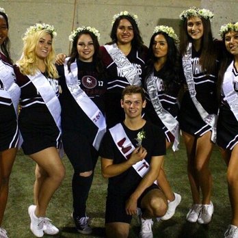 Eva's Floral Gallery - West Valley HS Cheerleader team making their presentation w/ flower crowns and a boutonnière. #WestValleyHighSchool - Florists Near Me - Hemet, California Eva's Floral Gallery - West Valley HS Cheerleader team making their presentation w/ flower crowns and a boutonnière. #WestValleyHighSchool - Florists Near Me - Hemet, California