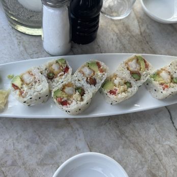 Nick's Manhattan Beach - Coconut shrimp roll - American Near Me - Manhattan Beach, California Nick's Manhattan Beach - Coconut shrimp roll - American Near Me - Manhattan Beach, California