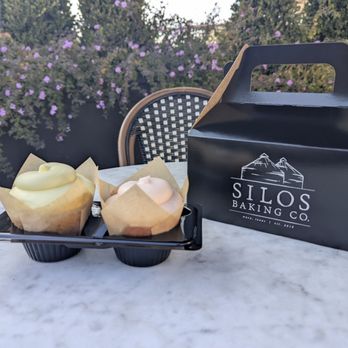Silos Baking - Strawberry and cream and lemon lavender - Cupcakes Near Me - Waco, Texas