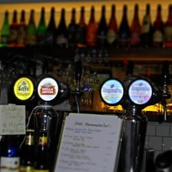 de België - Draft beer taps.