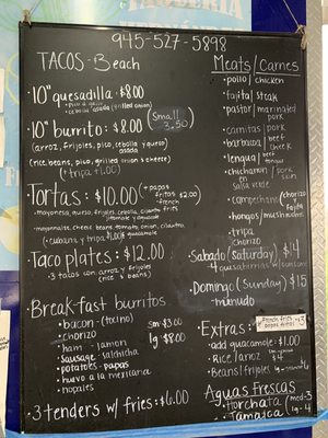 Menu photo 5 Taqueria Hernandez Princeton, TX