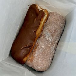 Chocolate and Raspberry-jelly Donuts